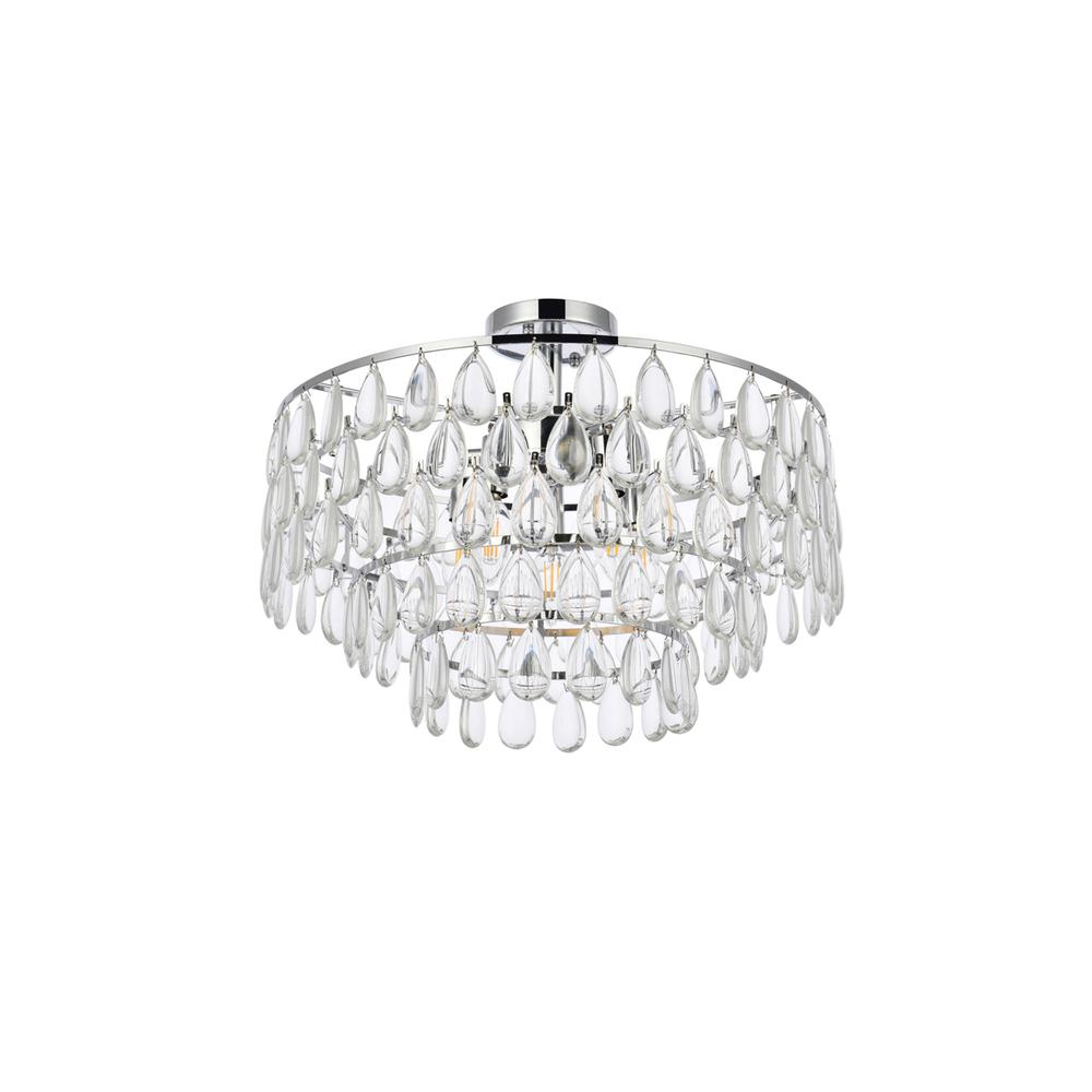 Mila 20 inch flush mount in chrome. Picture 6