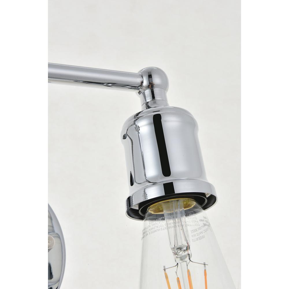 Serif 4 light chrome Wall Sconce. Picture 8