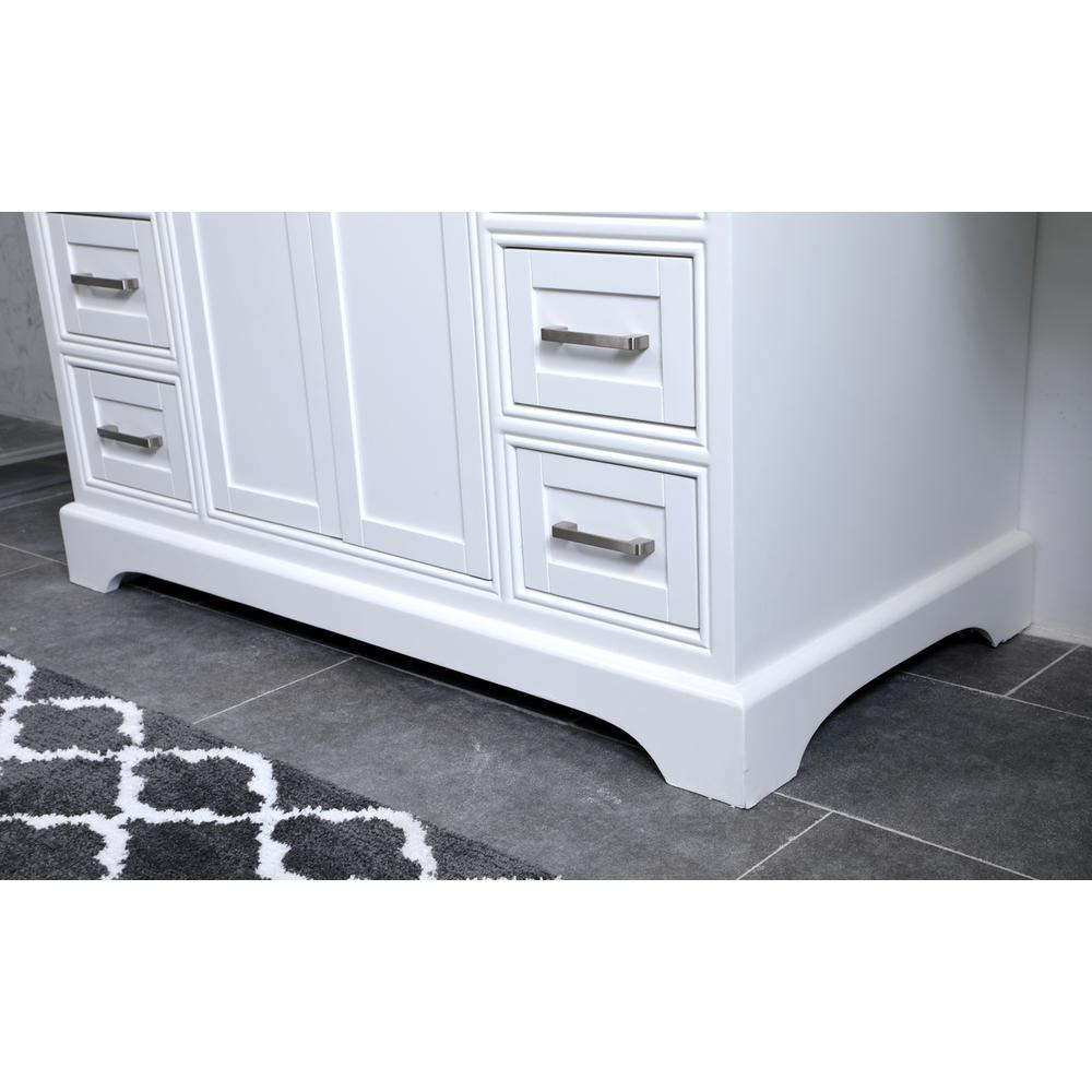 42 in. Single Bathroom Vanity set in white. Picture 6