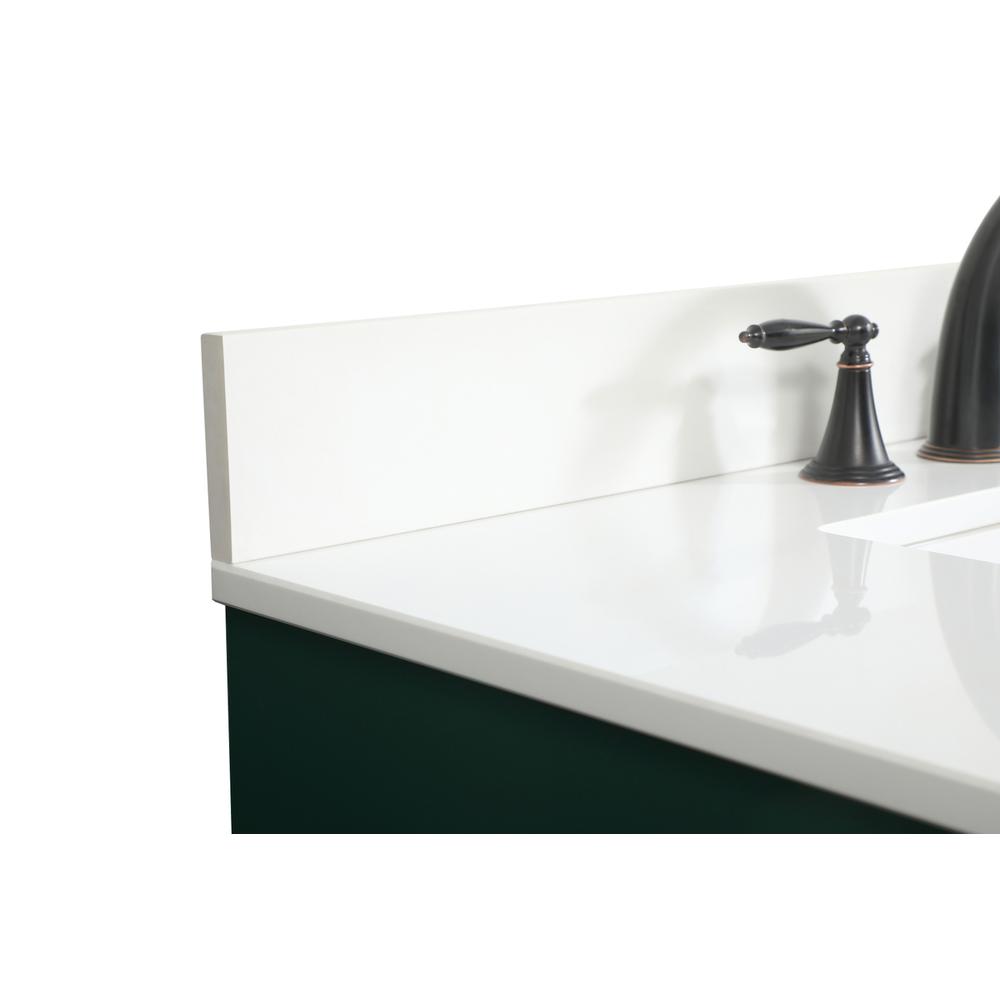 36 inch Single bathroom vanity in green with backsplash. Picture 11