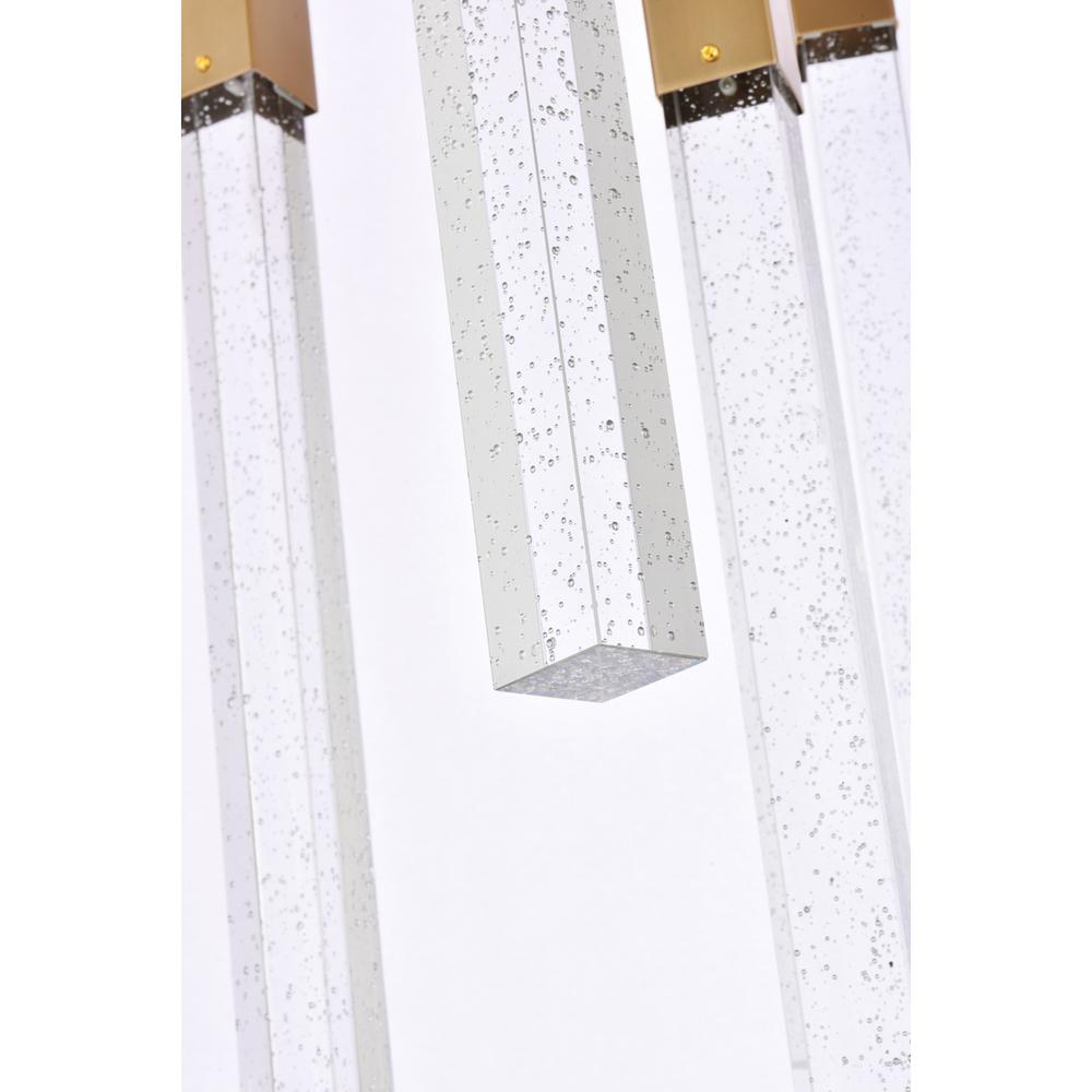 Weston 16 lights pendant in satin gold. Picture 4