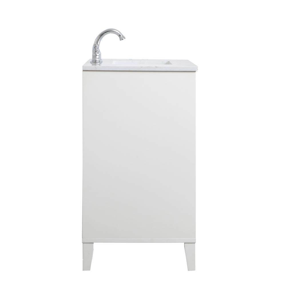 30 inch Single Bathroom Vanity in White. Picture 13