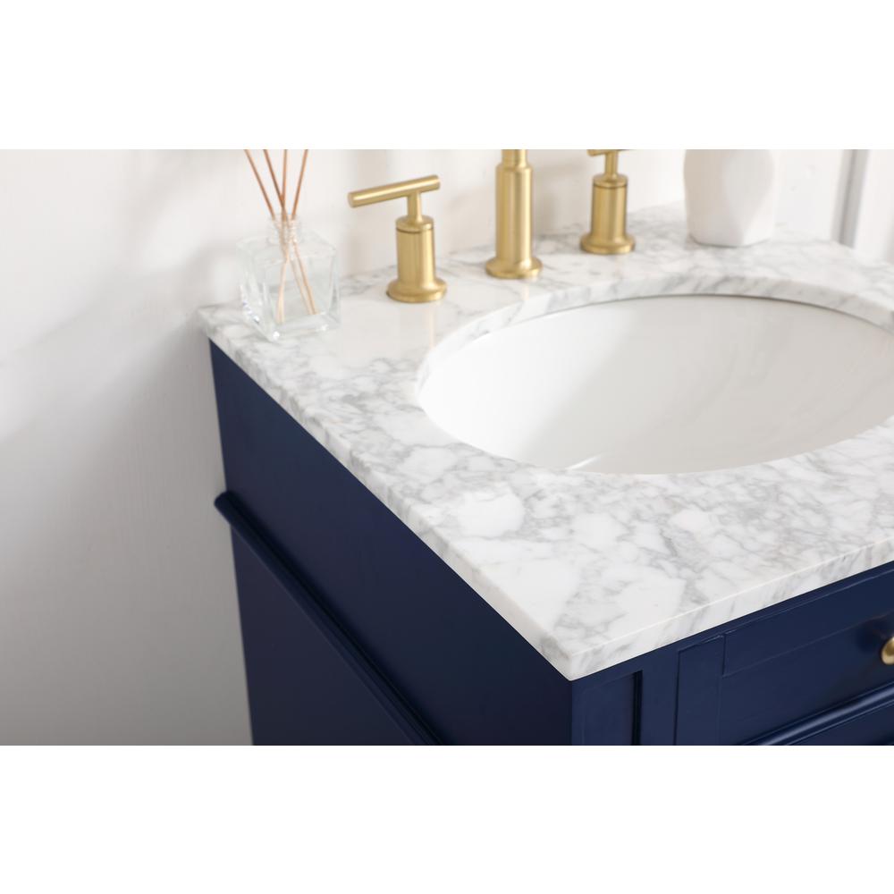 21 inch Single bathroom vanity in blue. Picture 5