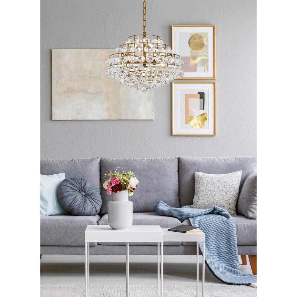 Savannah 18 inch pendant in brass. Picture 8