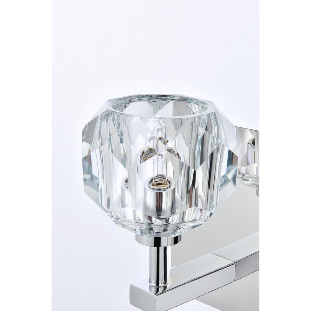Graham 2 Light Wall Sconce in Chrome. Picture 4