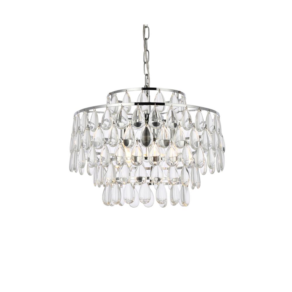 Mila 18 inch pendant in chrome. Picture 2