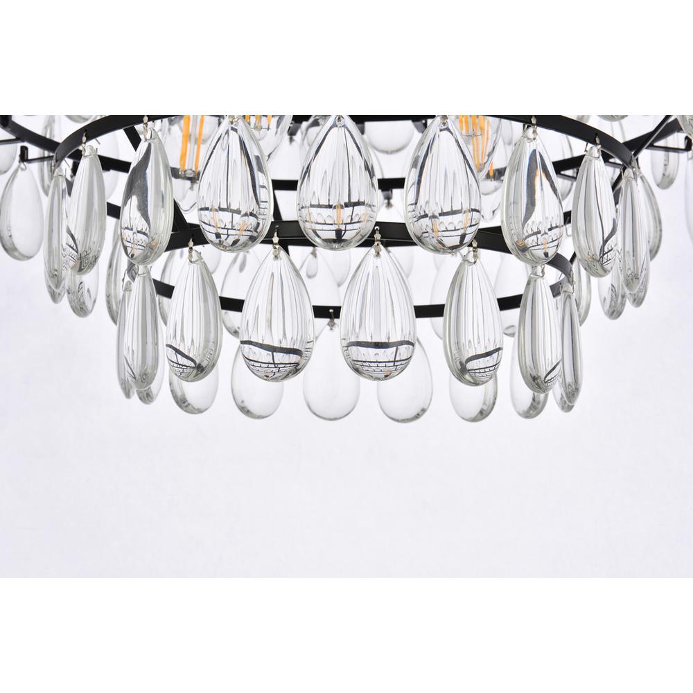 Mila 18 inch flush mount in black. Picture 3