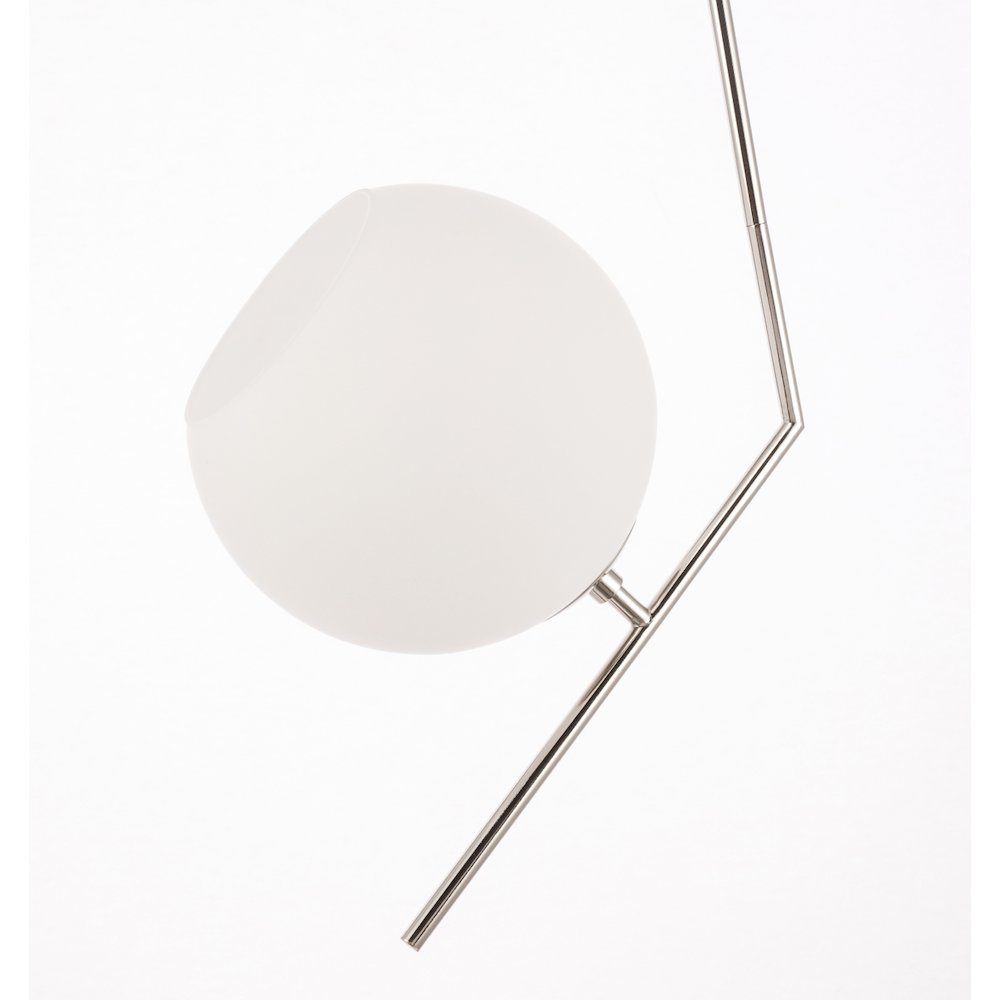 Ryland 1 Light Chrome And Frosted White Glass Pendant. Picture 12