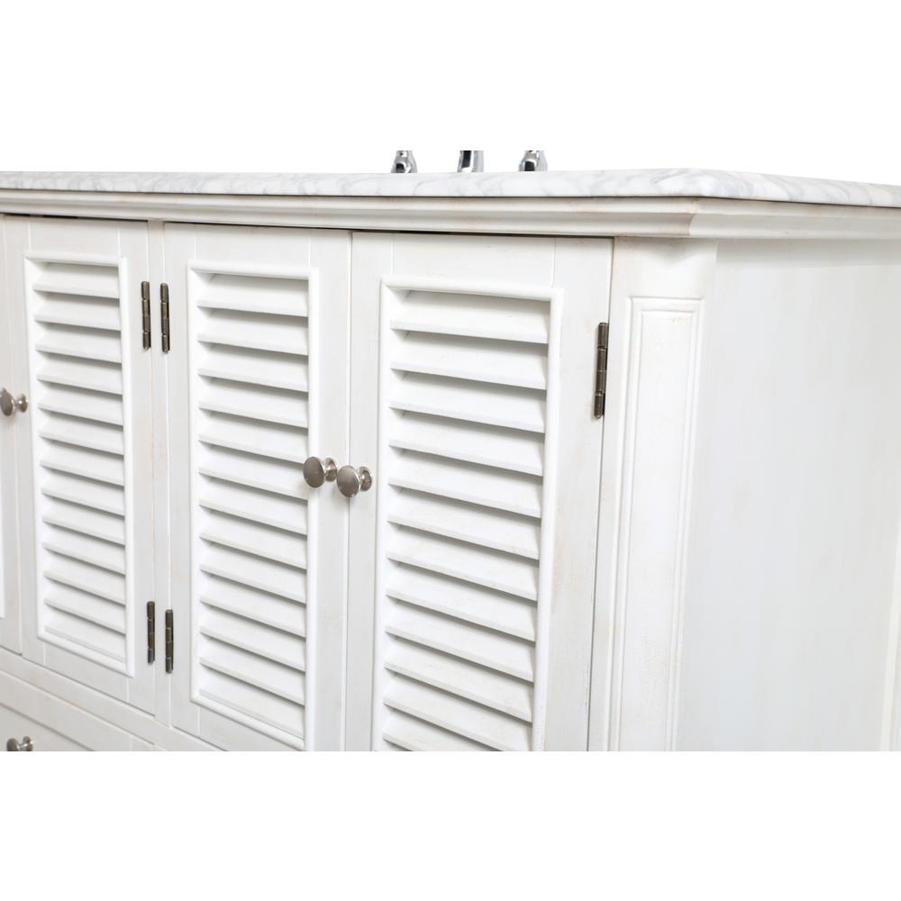 48 inch Single Bathroom Vanity in Antique White. Picture 11