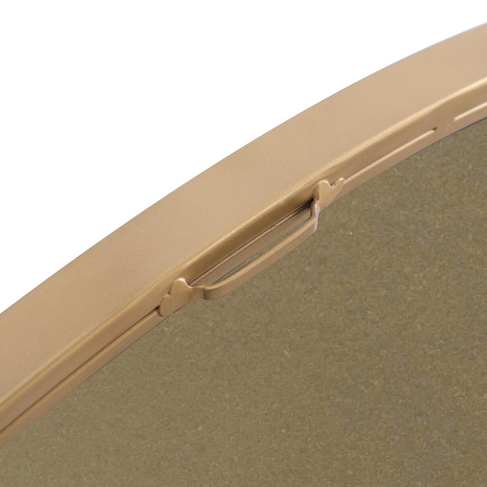 Metal frame Round Mirror 48 inch Brass finish. Picture 8
