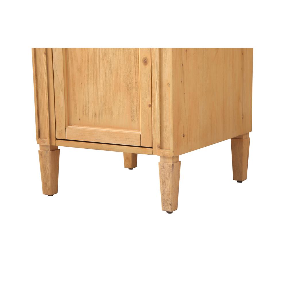 21 inch Single bathroom vanity in natural wood. Picture 13