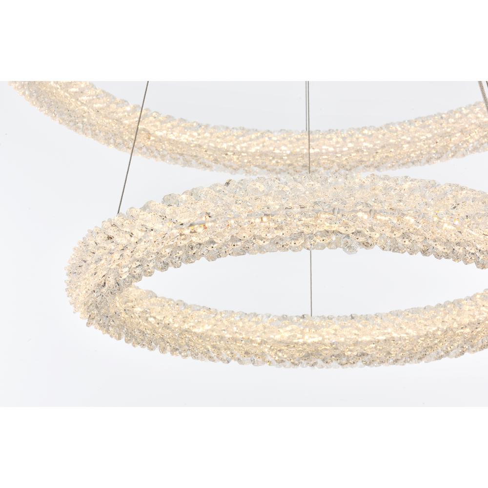 Bowen 28 inch Adjustable LED Chandelier in Satin Gold. Picture 5