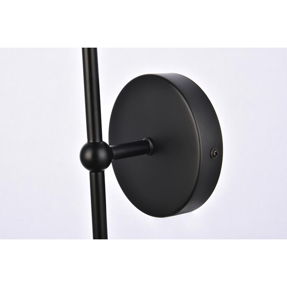 Keely 1 light black wall sconce. Picture 6