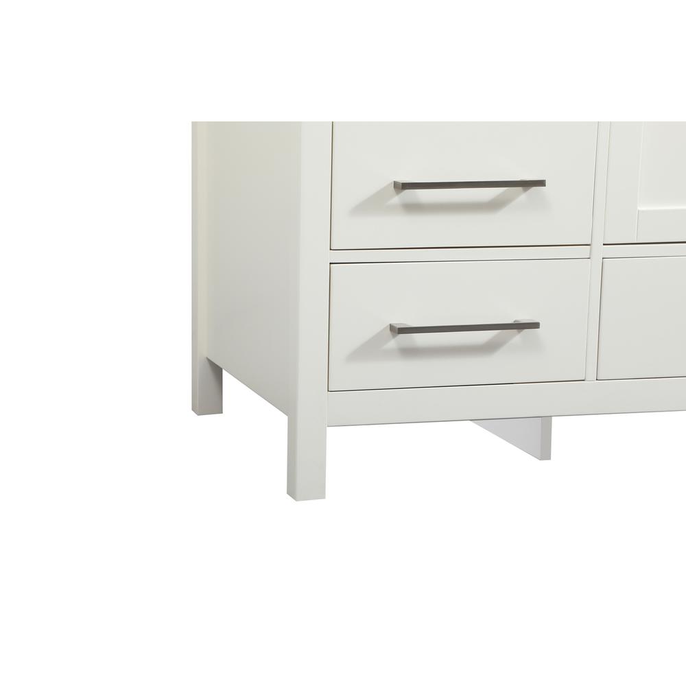 60 inch Single bathroom vanity in white. Picture 13