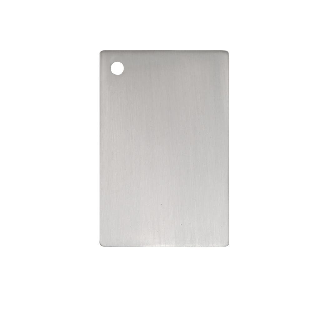Metal Finish sample in burnished nickel. Picture 1