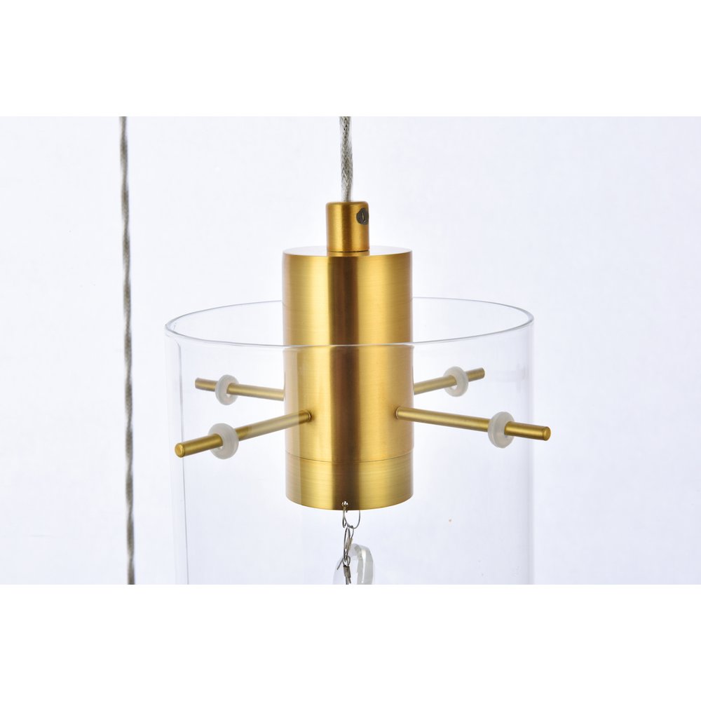 Hana 5 Lights Gold Pendant. Picture 6