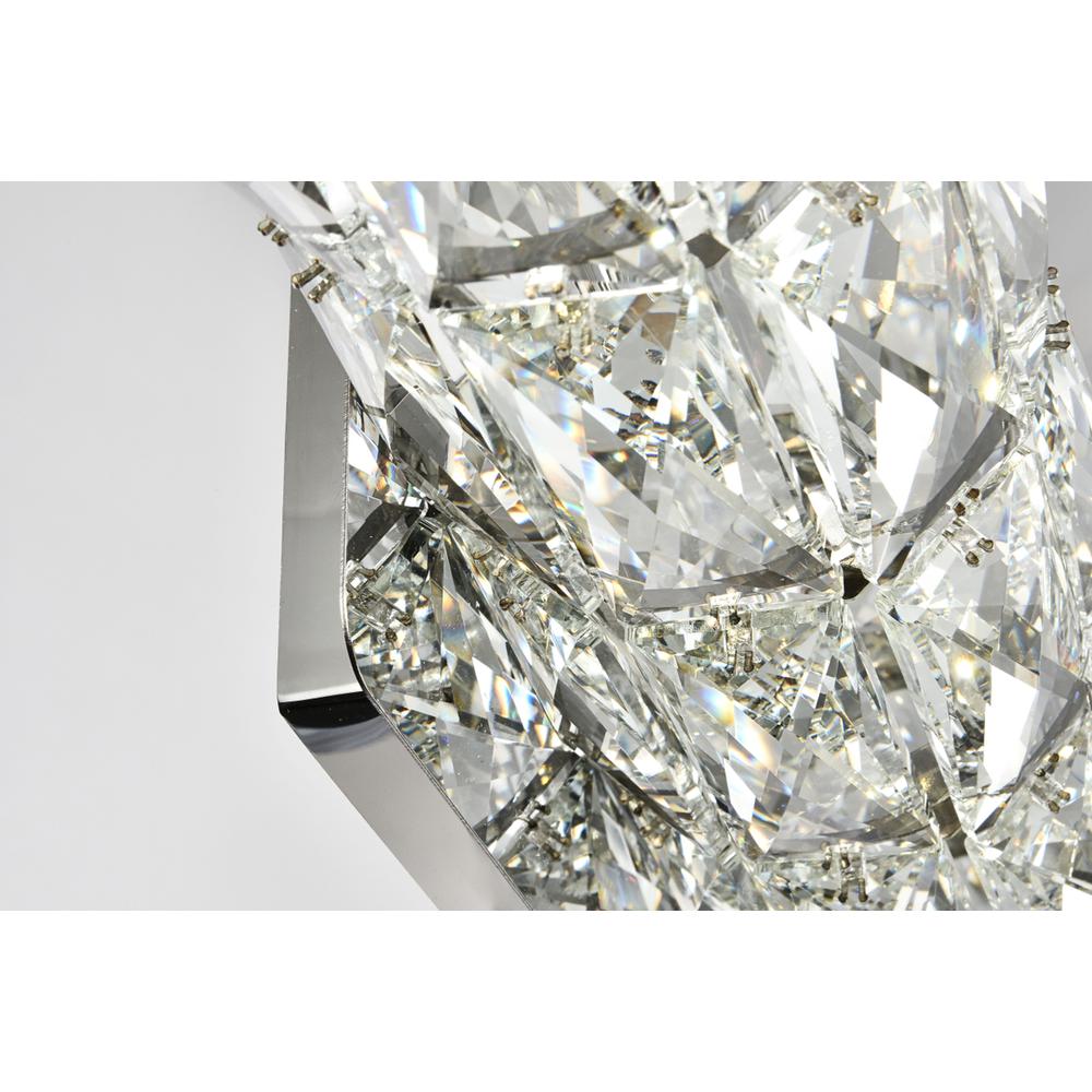 Valetta Integrated Led Chip Light Chrome Wall Sconce Clear Royal Cut Crystal. Picture 6