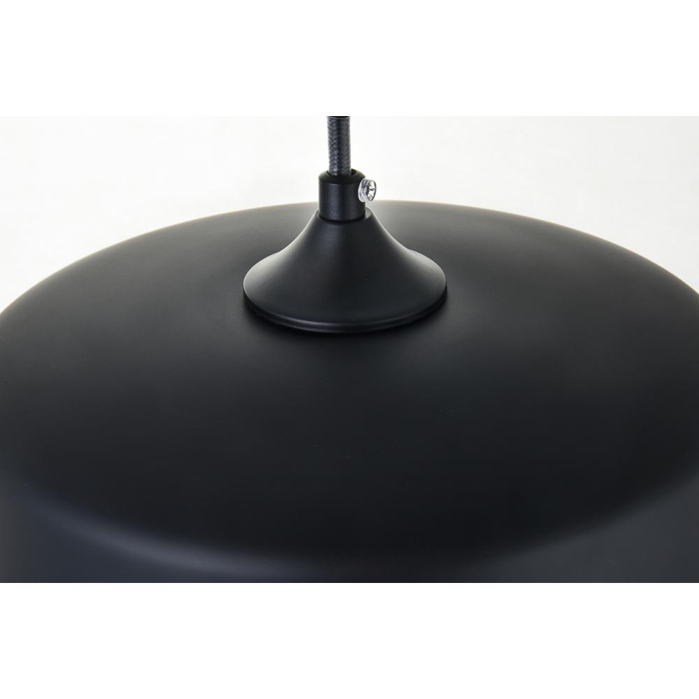 Ashwell 1 Light Black Pendant With Clear Glass. Picture 5