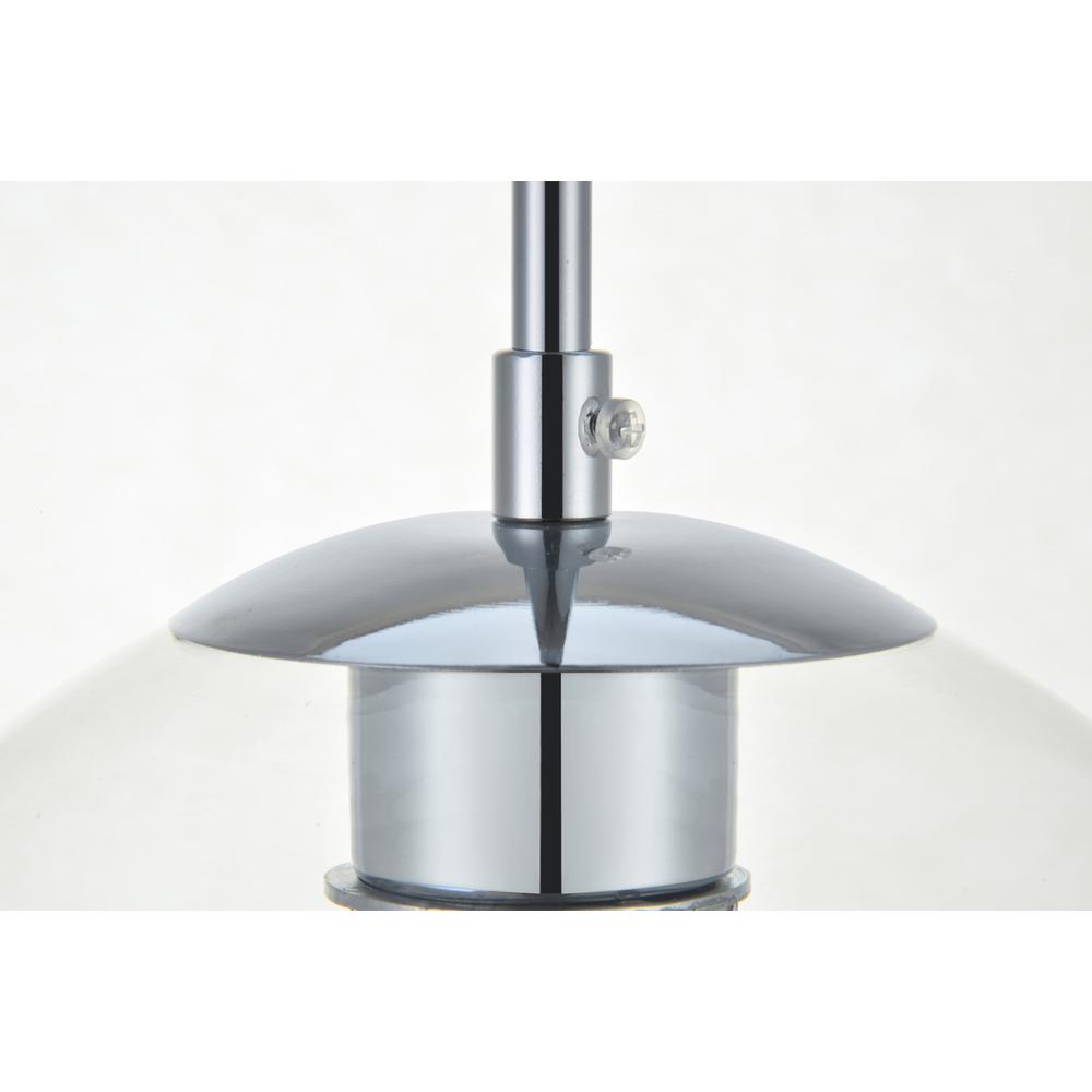 Baxter 3 Lights Chrome Pendant With Clear Glass. Picture 4