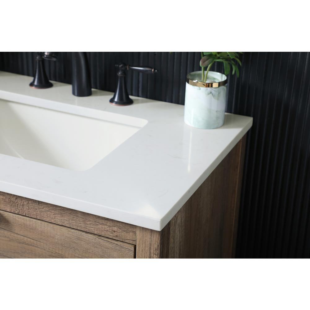 30 Inch SIngle Bathroom Vanity In Natural Oak. Picture 5