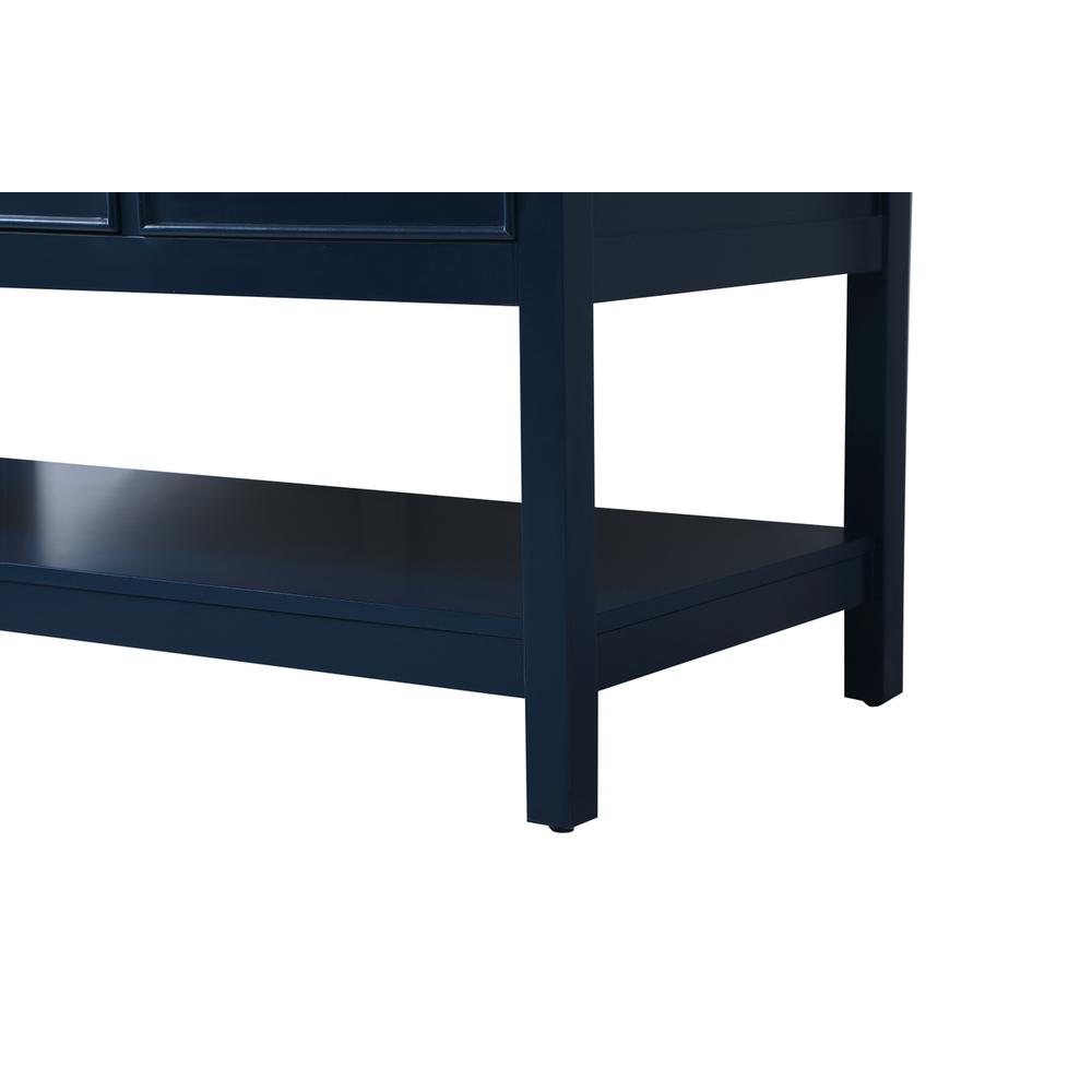 48 inch Single bathroom vanity in blue with backsplash. Picture 13
