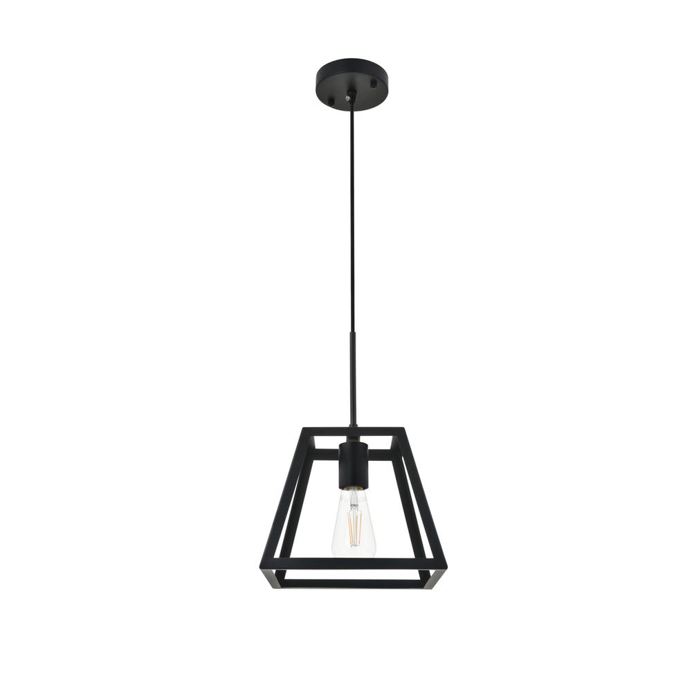Resolute 1 light black Pendant. Picture 4