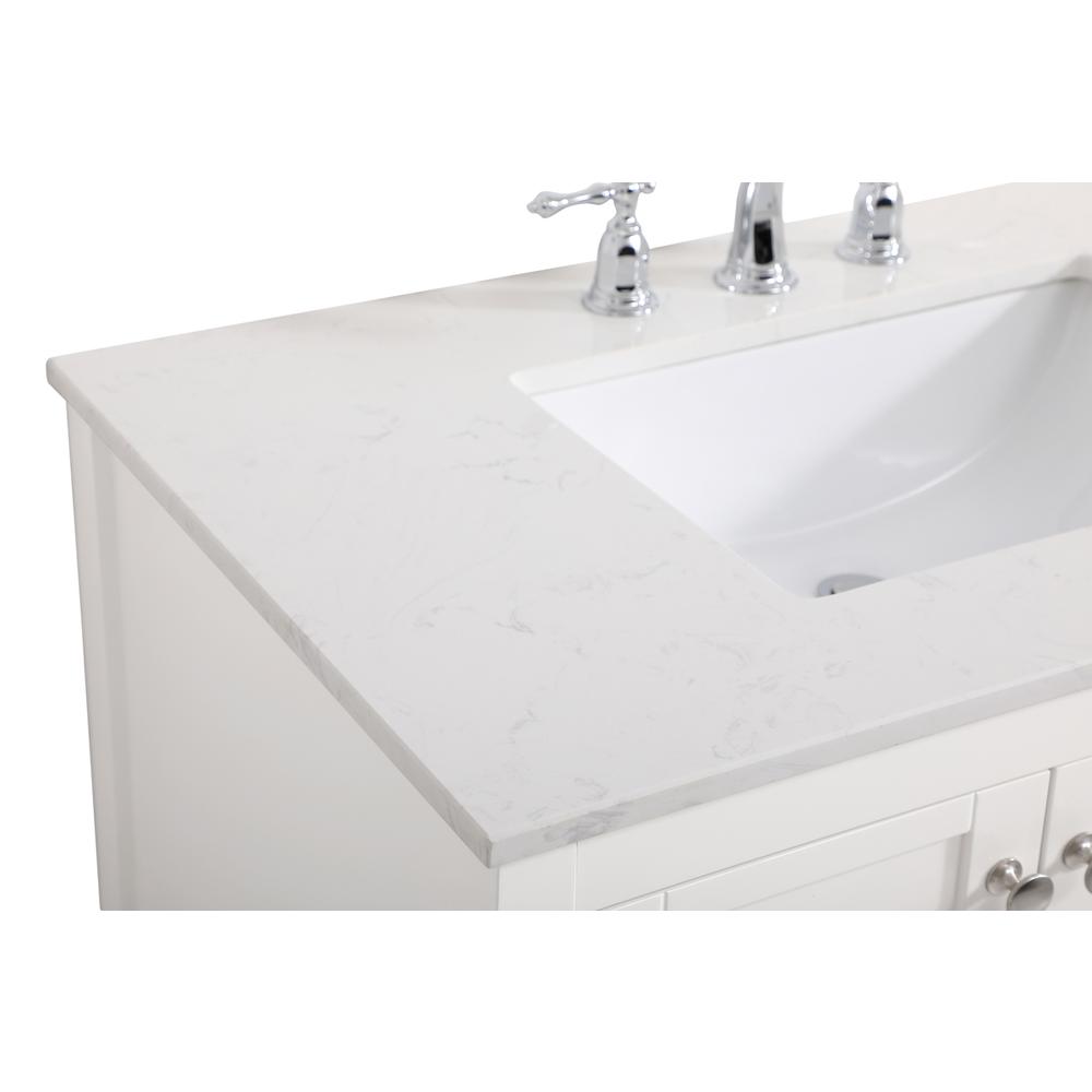 36 inch Single Bathroom Vanity in White. Picture 10