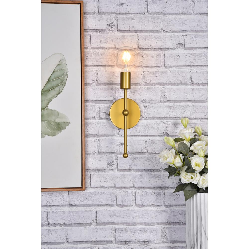 Keely 1 light brass wall sconce. Picture 7