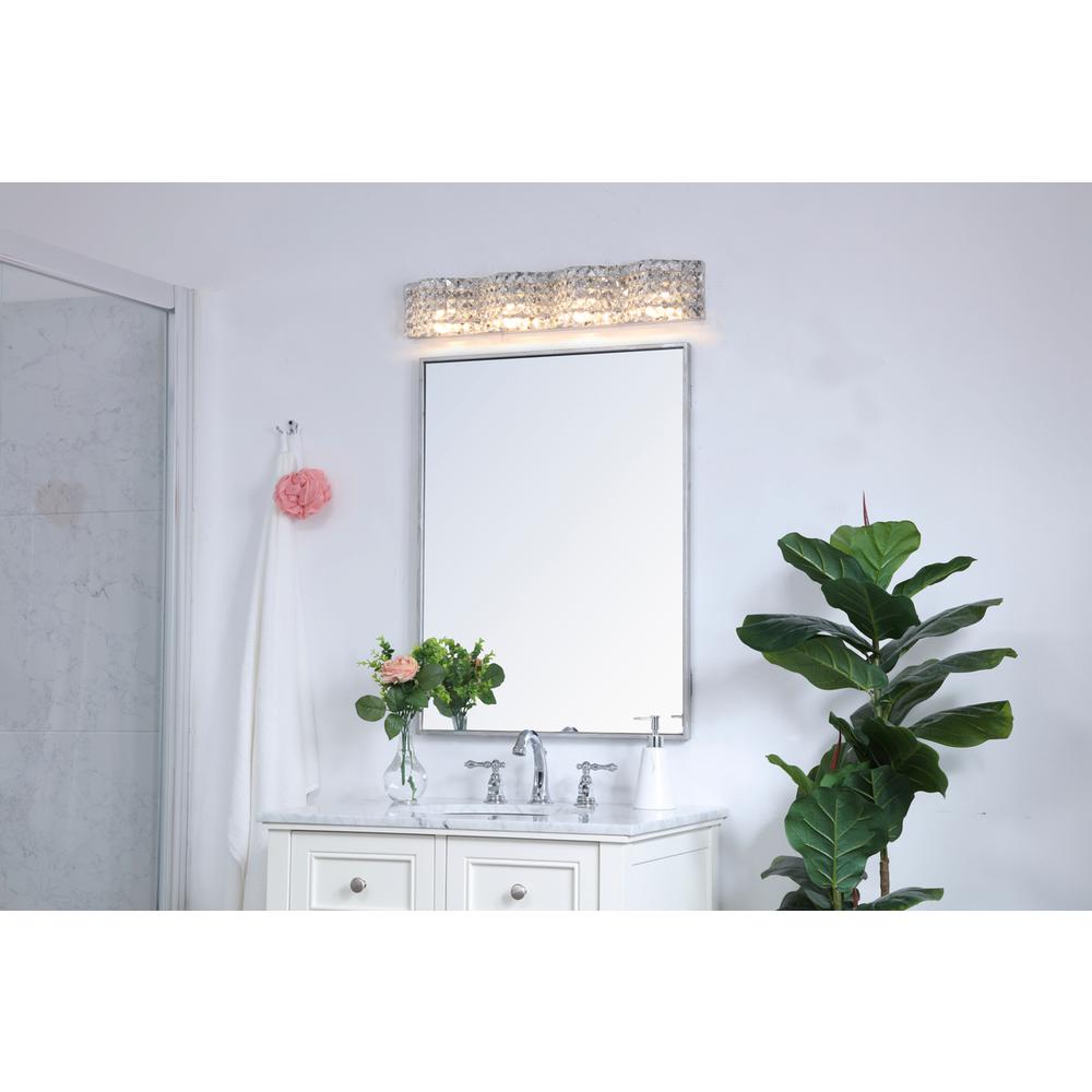 Ollie 4 light Chrome and Clear Crystals wall sconce. Picture 13