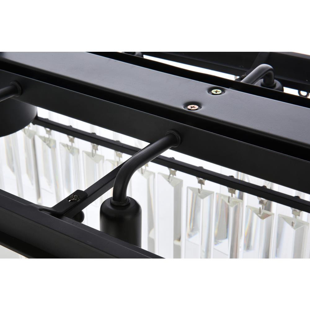 Sydney 12 light Matte Black Chandelier Clear Royal Cut Crystal. Picture 4
