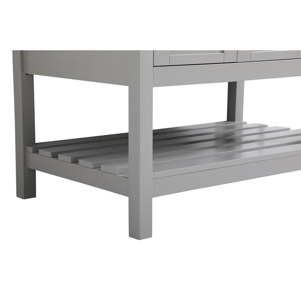 36 inch Single Bathroom Vanity in Gray with Backsplash. Picture 12