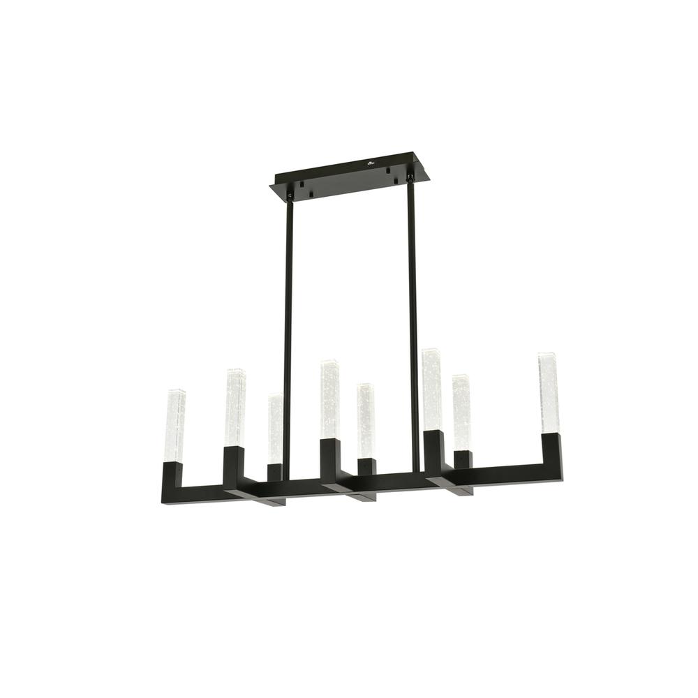 Noemi 42 inch Adjustable LED Pendant in Black. Picture 4