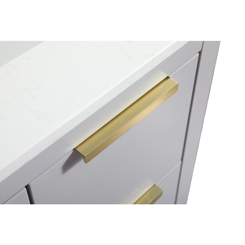 30 inch Single bathroom vanity in grey. Picture 12