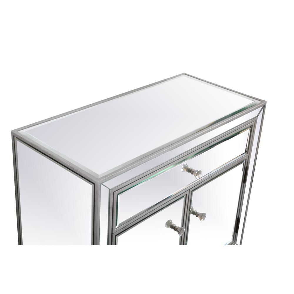 29 in. mirrored cabinet in antique silver. Picture 6