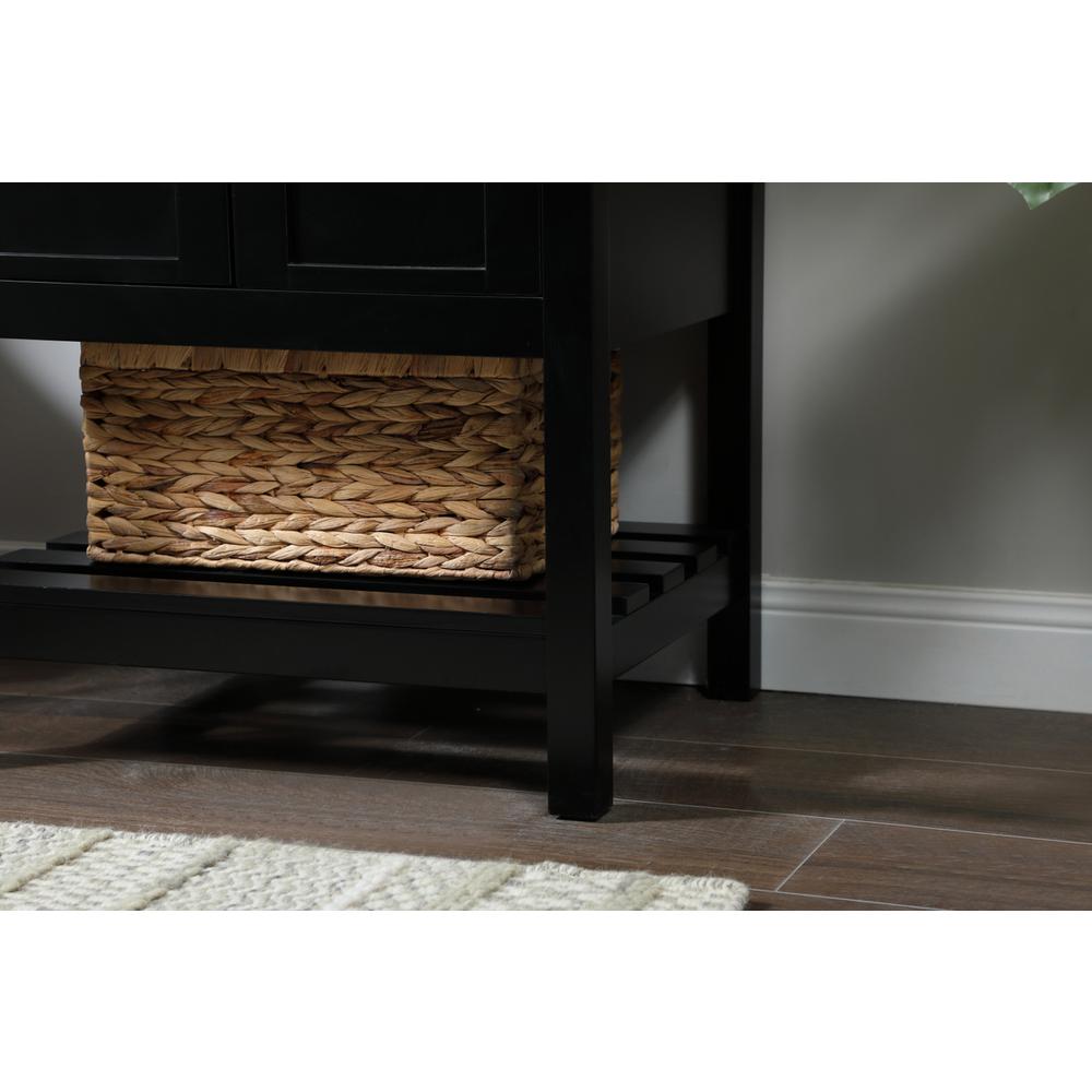 24 inch Single bathroom vanity in black. Picture 6