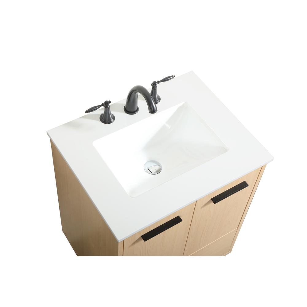 24 inch bathroom vanity in Maple. Picture 10