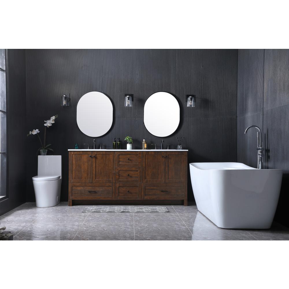 72 Inch Double Bathroom Vanity In Expresso. Picture 4