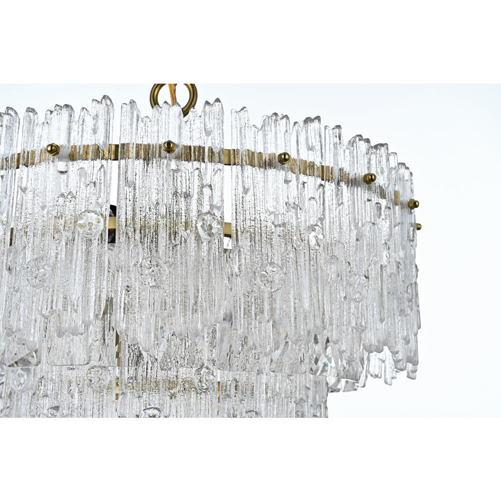 Emilia 15 inch Pendant Light in Satin Gold. Picture 6