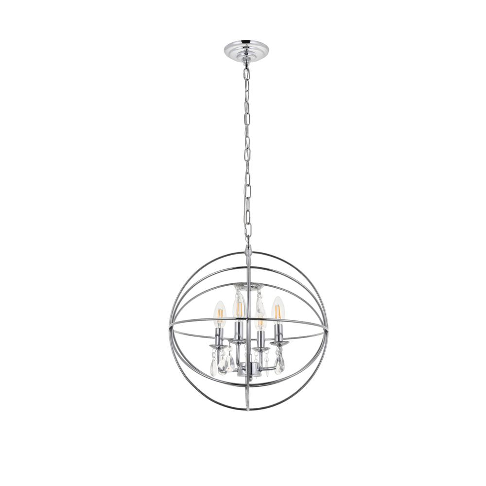 Wallace 4 light Chrome Pendant. Picture 7