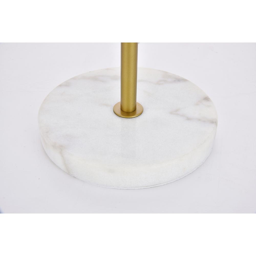 Eclipse 2 Lights Brass Table Lamp With Frosted White Glass. Picture 4