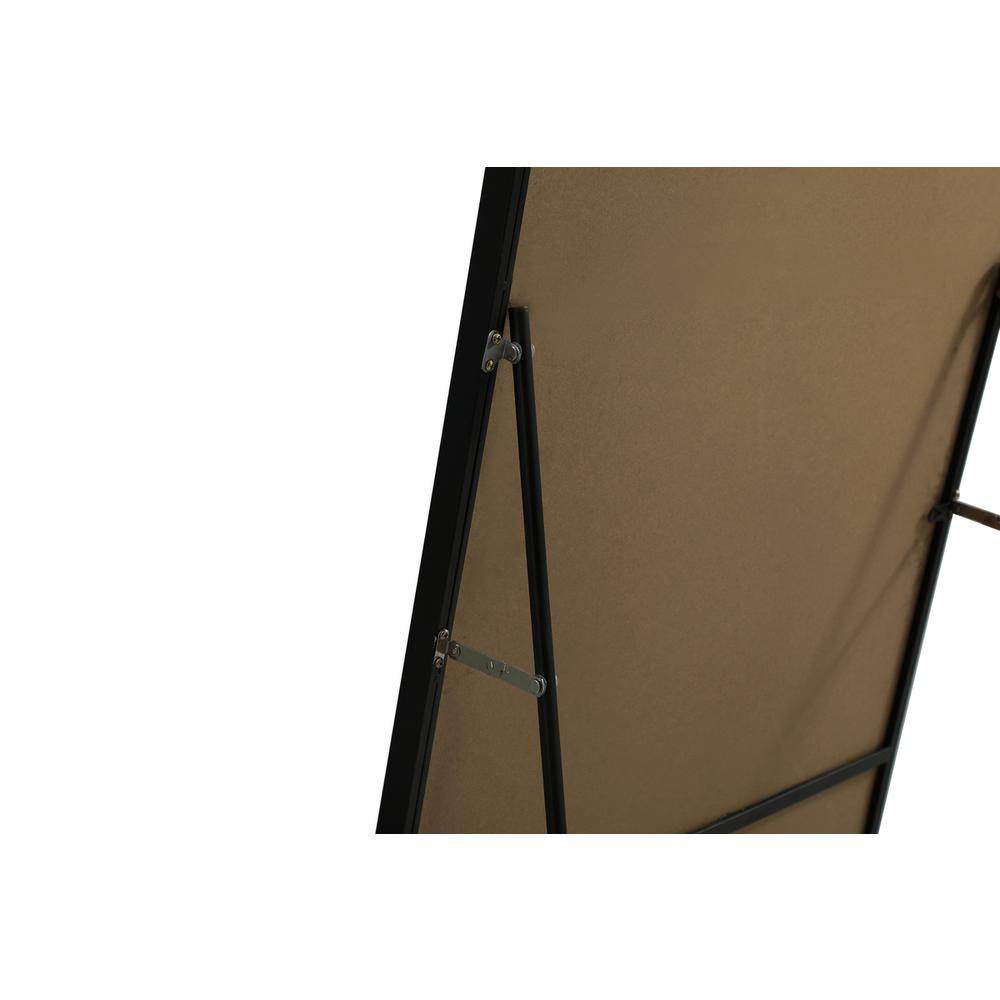 Metal Frame Arch Full Length Mirror 35x72 Inch in Black. Picture 8