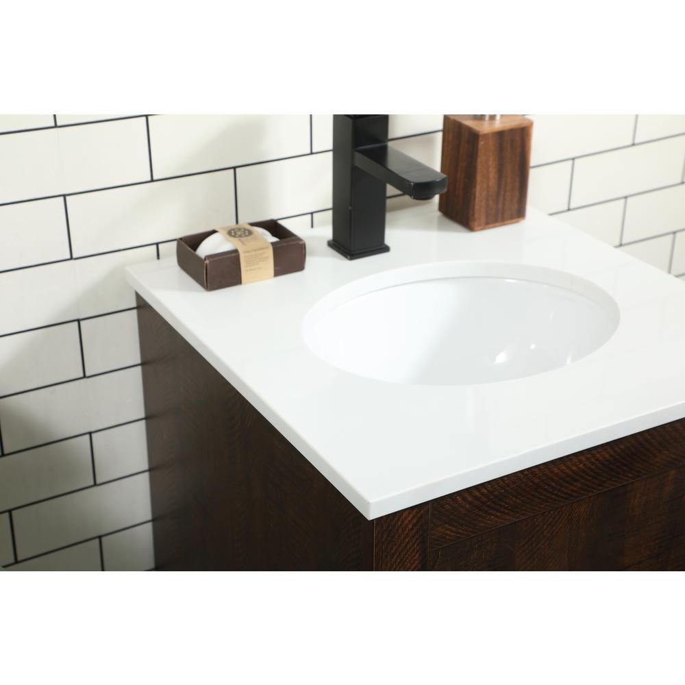 18 inch Single bathroom vanity in expresso. Picture 5