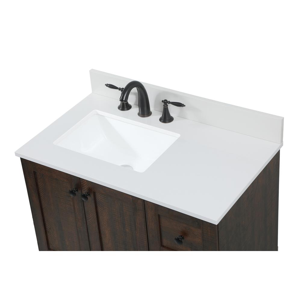 32 inch Single bathroom vanity in expresso with backsplash. Picture 10