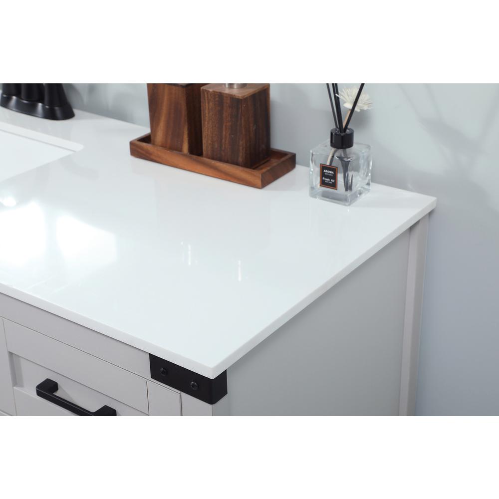 42 inch Single bathroom vanity in grey. Picture 5