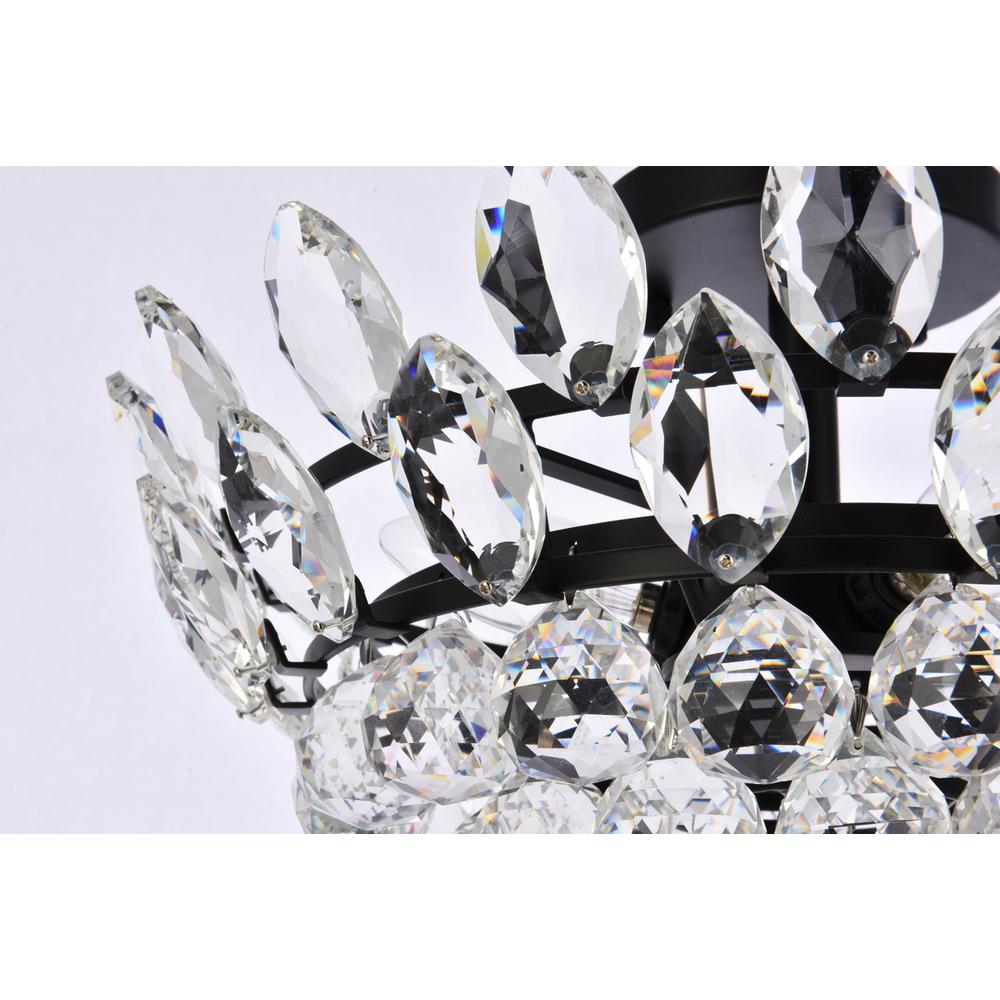 Emilia 16 inch flush mount in black. Picture 4