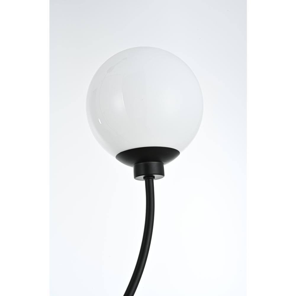 Nyomi 42 inch chandelier in Black. Picture 3