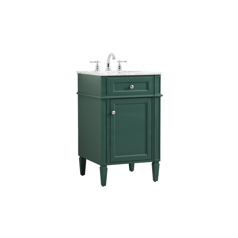 21 inch Single bathroom vanity in green. Picture 7