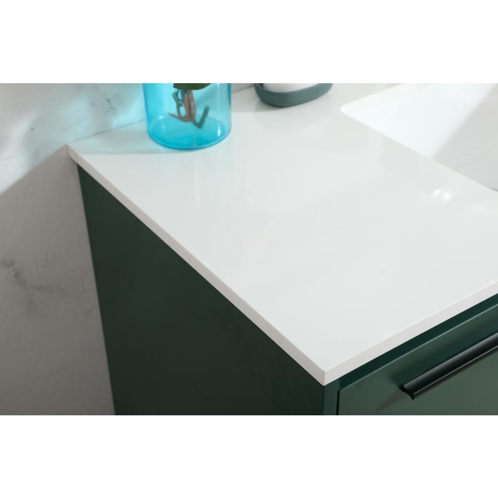 40 inch Single bathroom vanity in green. Picture 5