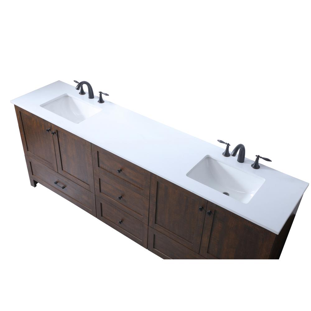84 Inch Double Bathroom Vanity In Expresso. Picture 10