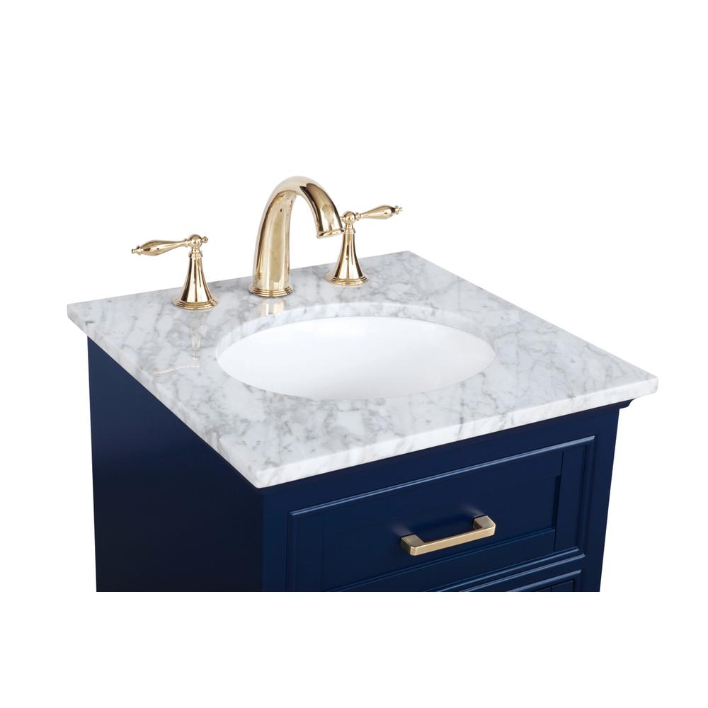 19 inch Single bathroom vanity in Blue. Picture 10
